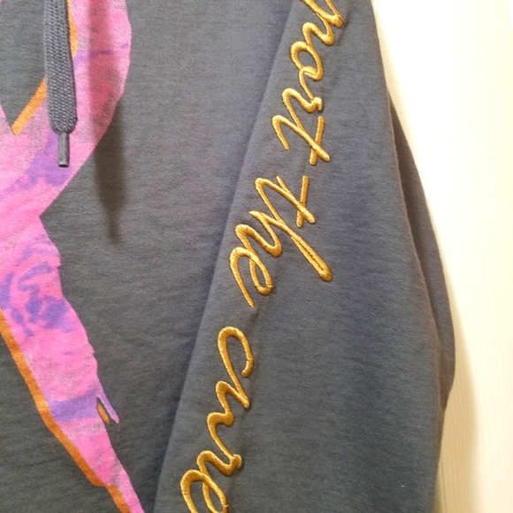 Breast Cancer support the cause grey and pink sweatshirt - Picture 3 of 5